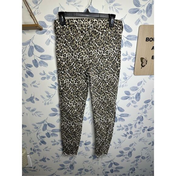 American Eagle Leopard Print Women Hi Rise Jeans Size 6 - Picture 3 of 7